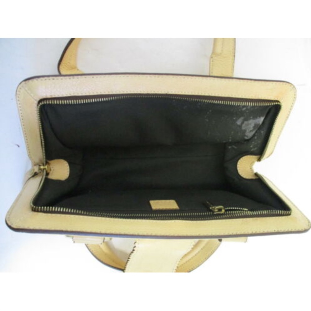CELINE  peach perforated leather frame satchel - Picture 6 of 8